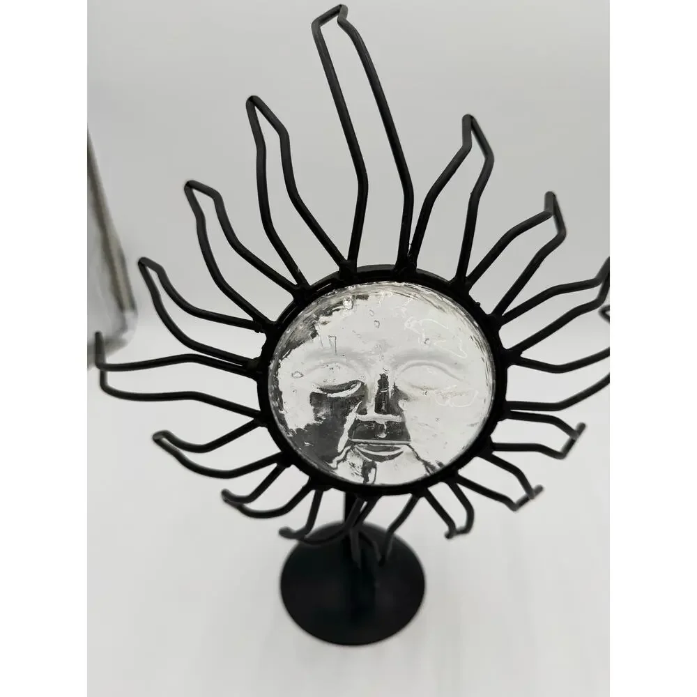 1990's Celestial Sun Candle Holder